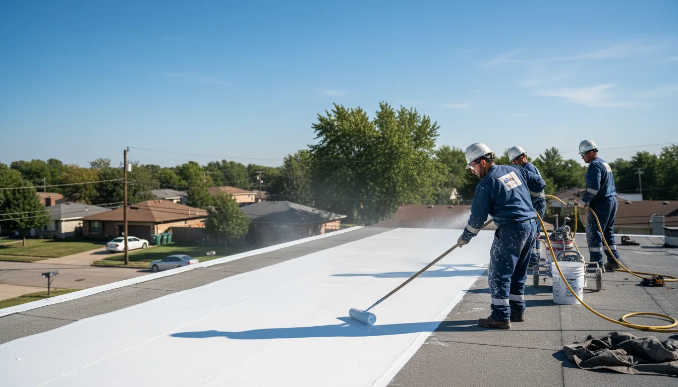 Commercial roof coating in Chapman, KS near me